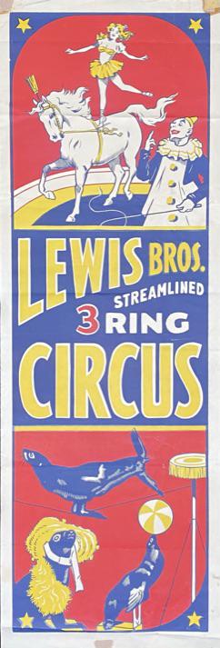 LEWIS BROS. CIRCUS POSTER (1 of 1)