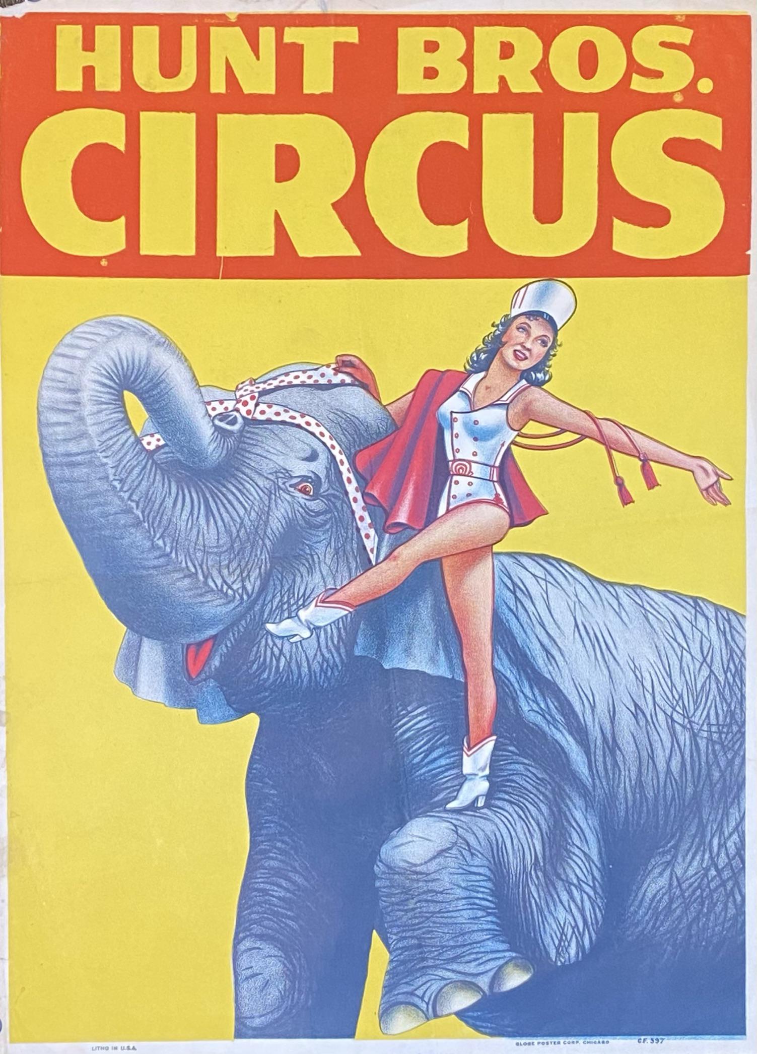 HUNT BROS. CIRCUS POSTER (1 of 1)