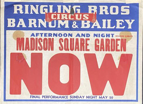RINGLING BROS. & BARNUM & BAILEY CIRCUS POSTER (1 of 1)