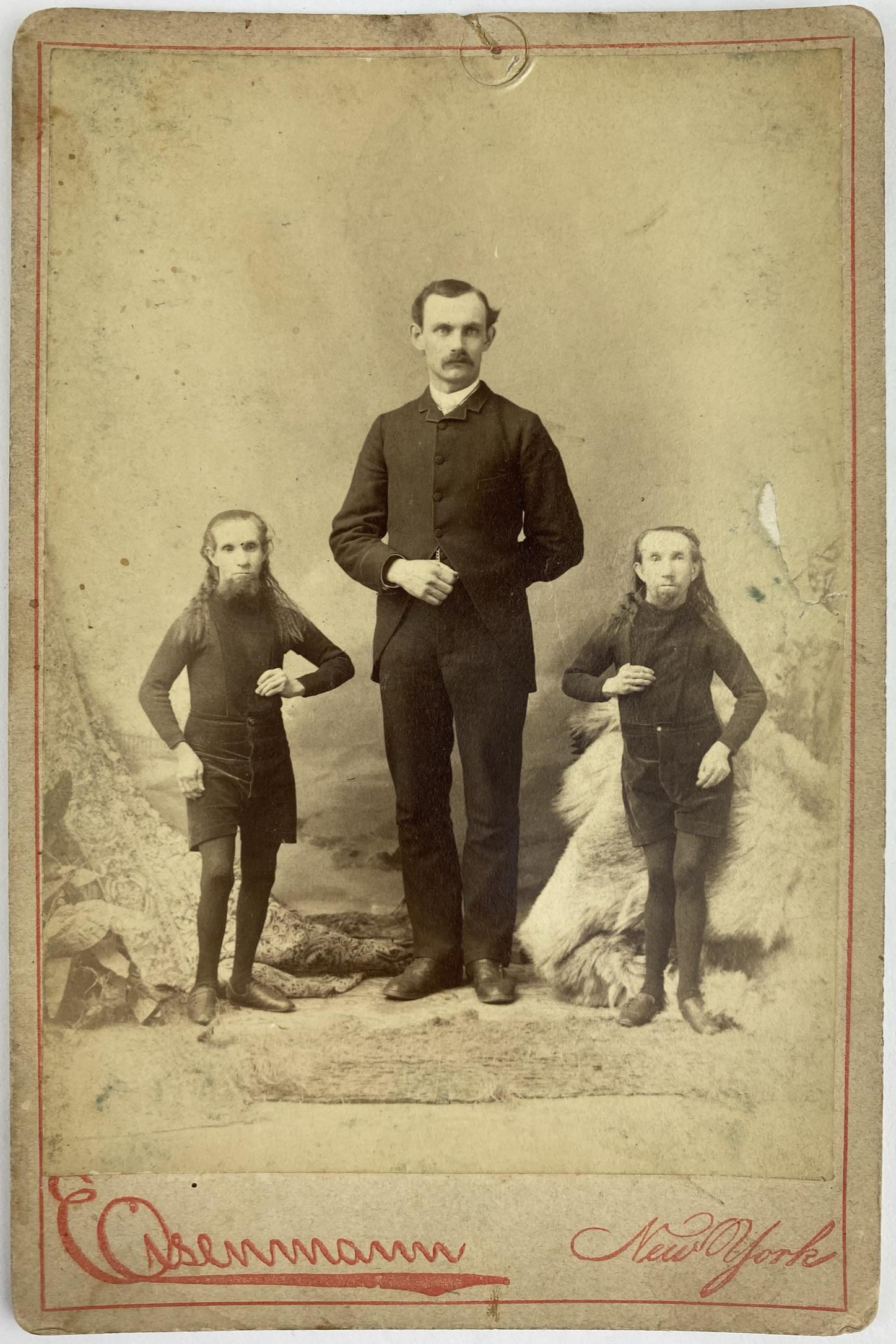 WILD MEN OF BORNEO CABINET CARD (1 of 1)