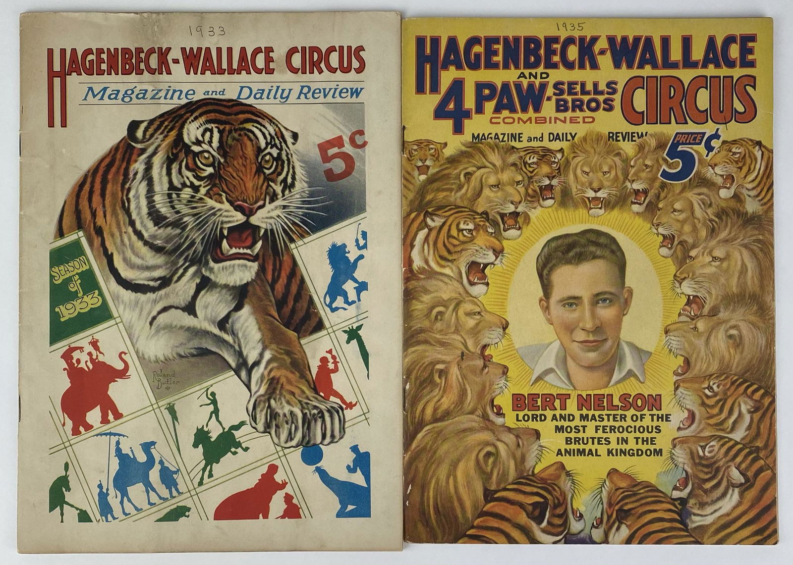PAIR OF HAGENBECK-WALLACE CIRCUS PROGRAMS (1 of 2)