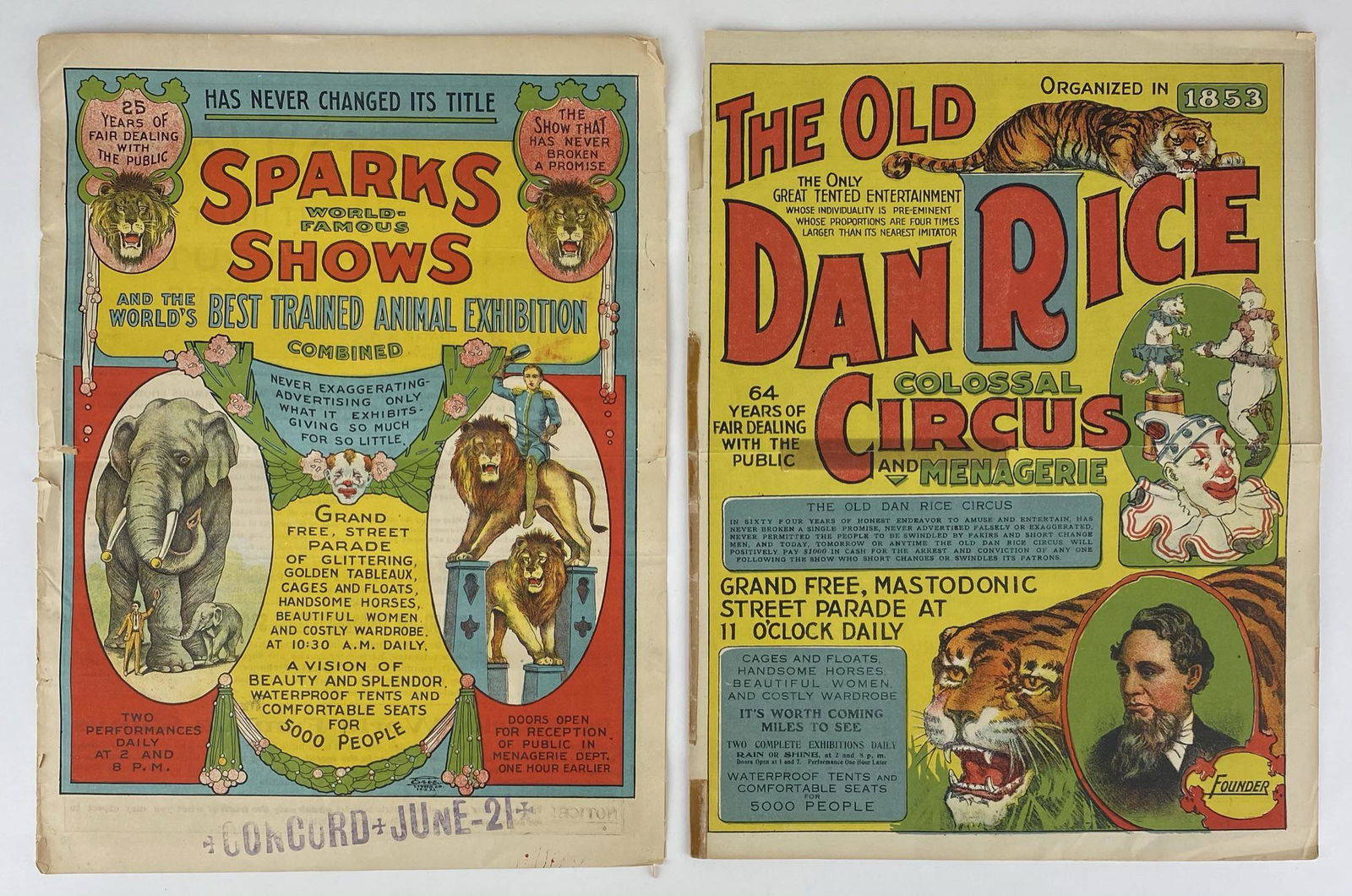 DAN RICE AND SPARKS SHOWS COURIERS (1 of 1)