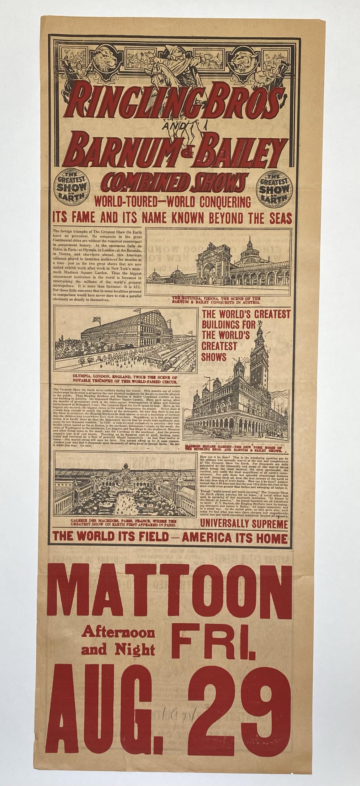 RINGLING BROS. AND BARNUM & BAILEY CIRCUS HERALD (1 of 2)