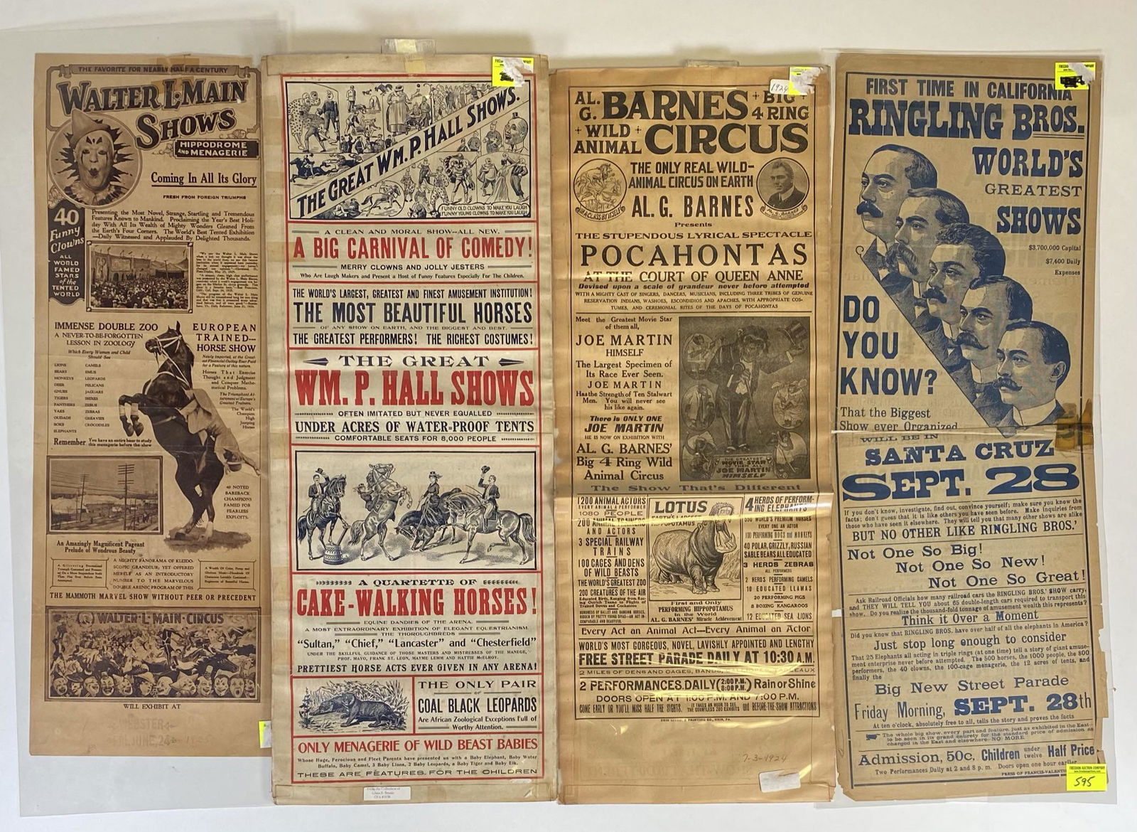 COLLECTION OF CIRCUS ADVERTISEMENTS (1 of 1)