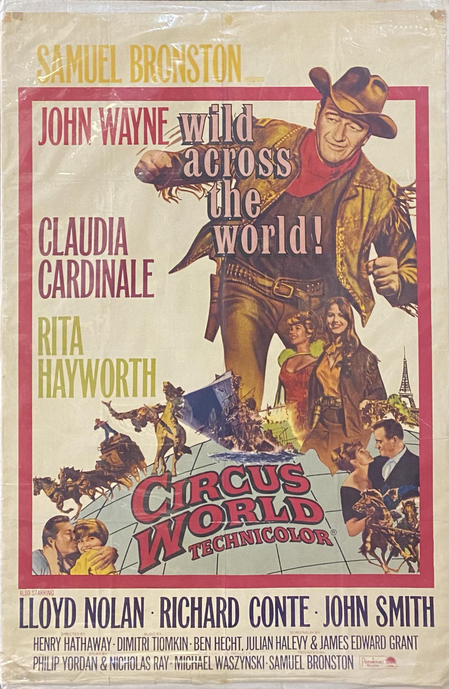 CIRCUS WORLD MOTION PICTURE POSTER (1 of 1)