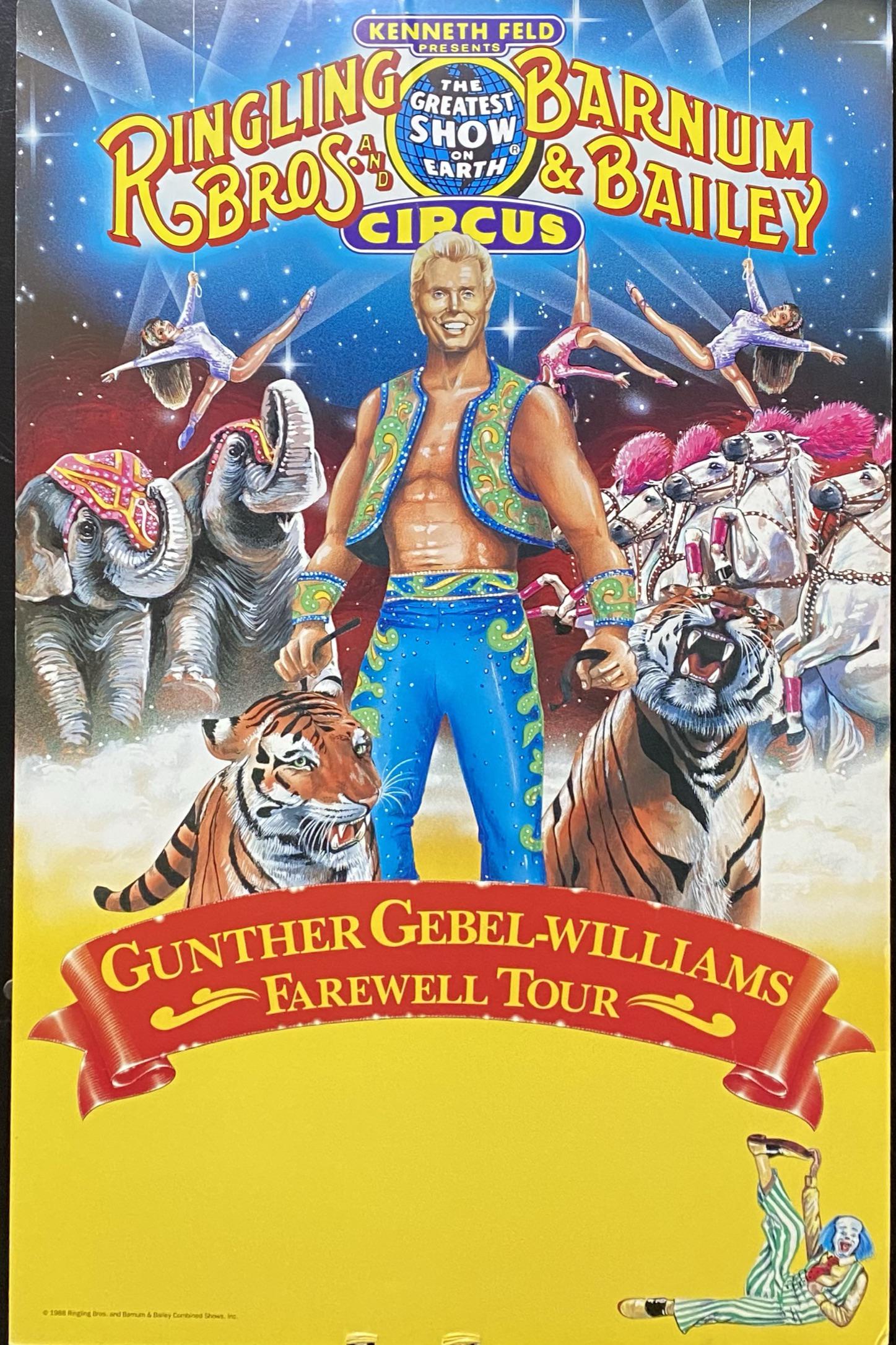 RBBB CIRCUS GUNTHER GEBEL-WILLIAMS POSTER (1 of 1)