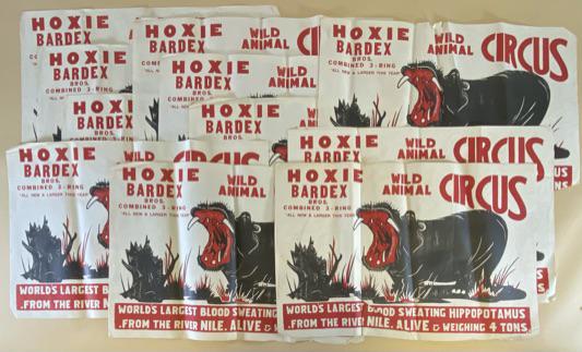 LOT OF BLOOD SWEATING HIPPO POSTERS (1 of 1)