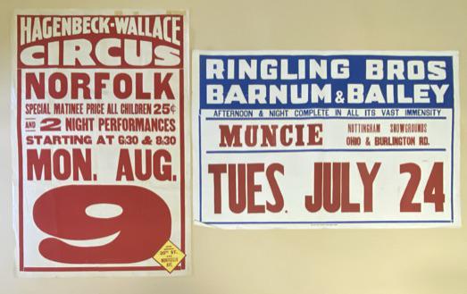 PAIR - CIRCUS DATE SHEET POSTERS (1 of 1)