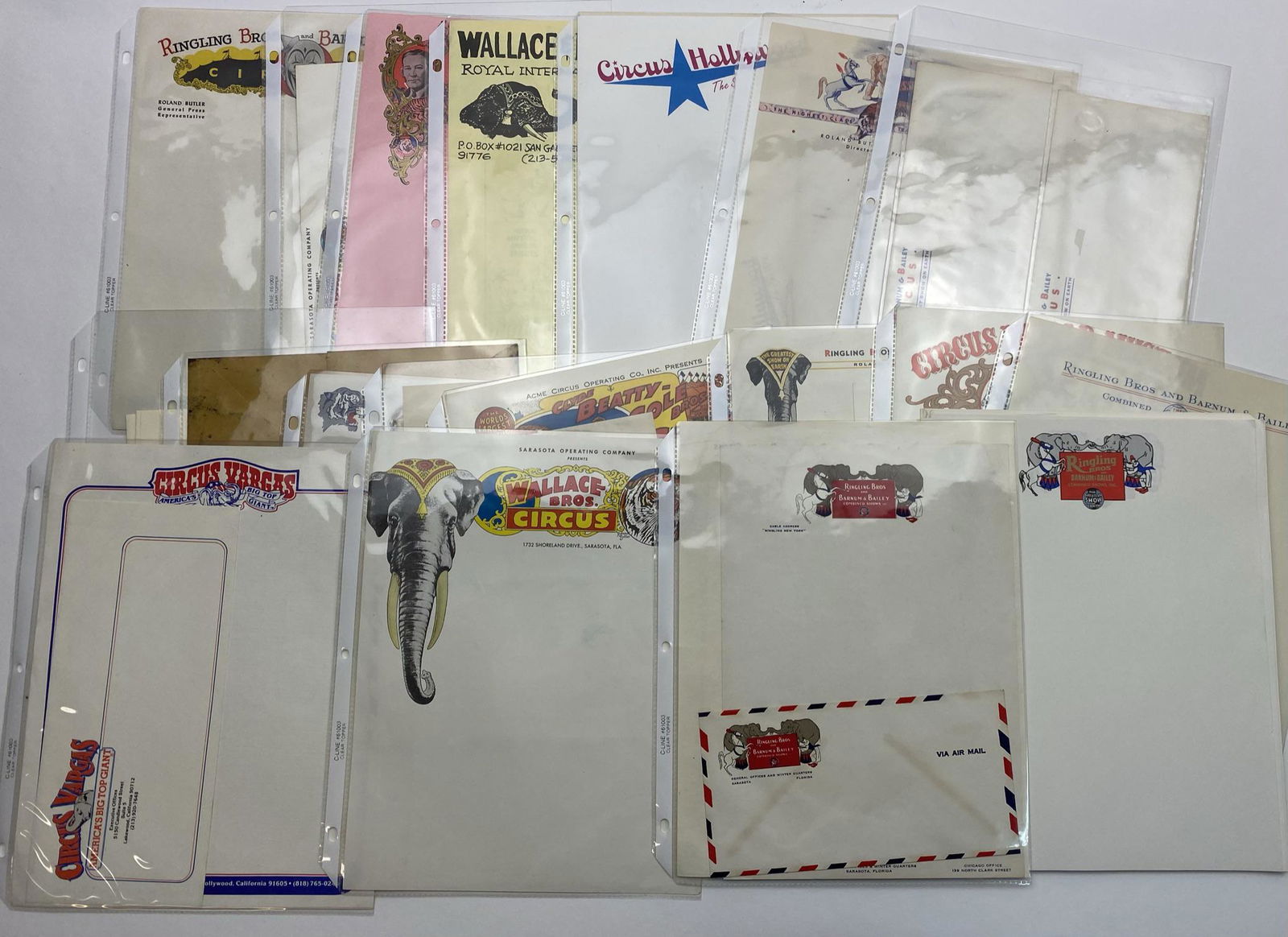 COLLECTION OF CIRCUS LETTERHEAD/ENVELOPES (1 of 1)