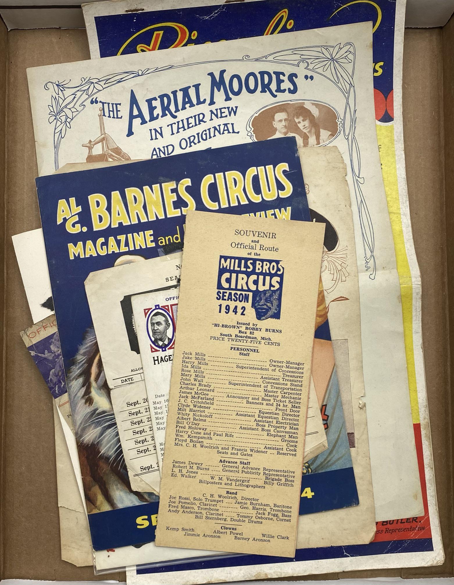 COLLECTION OF CIRCUS EPHEMERA (1 of 1)