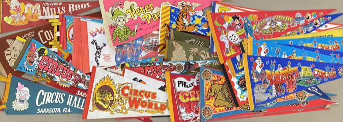 RBBB CIRCUS FELT PENNANT COLLECTION (1 of 1)