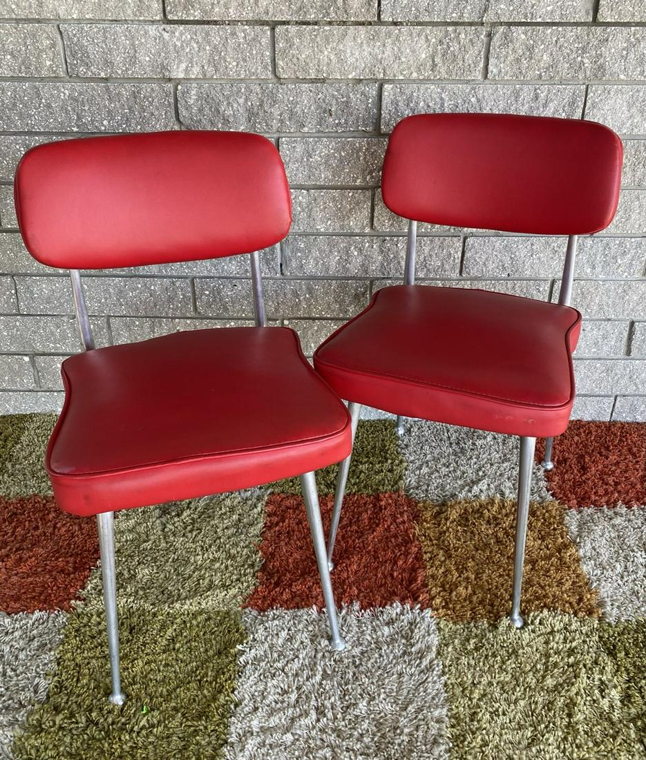 PAIR - SHELBY WILLIAMS GAZELLE CHAIRS: ALUMINUM STRUCTURE