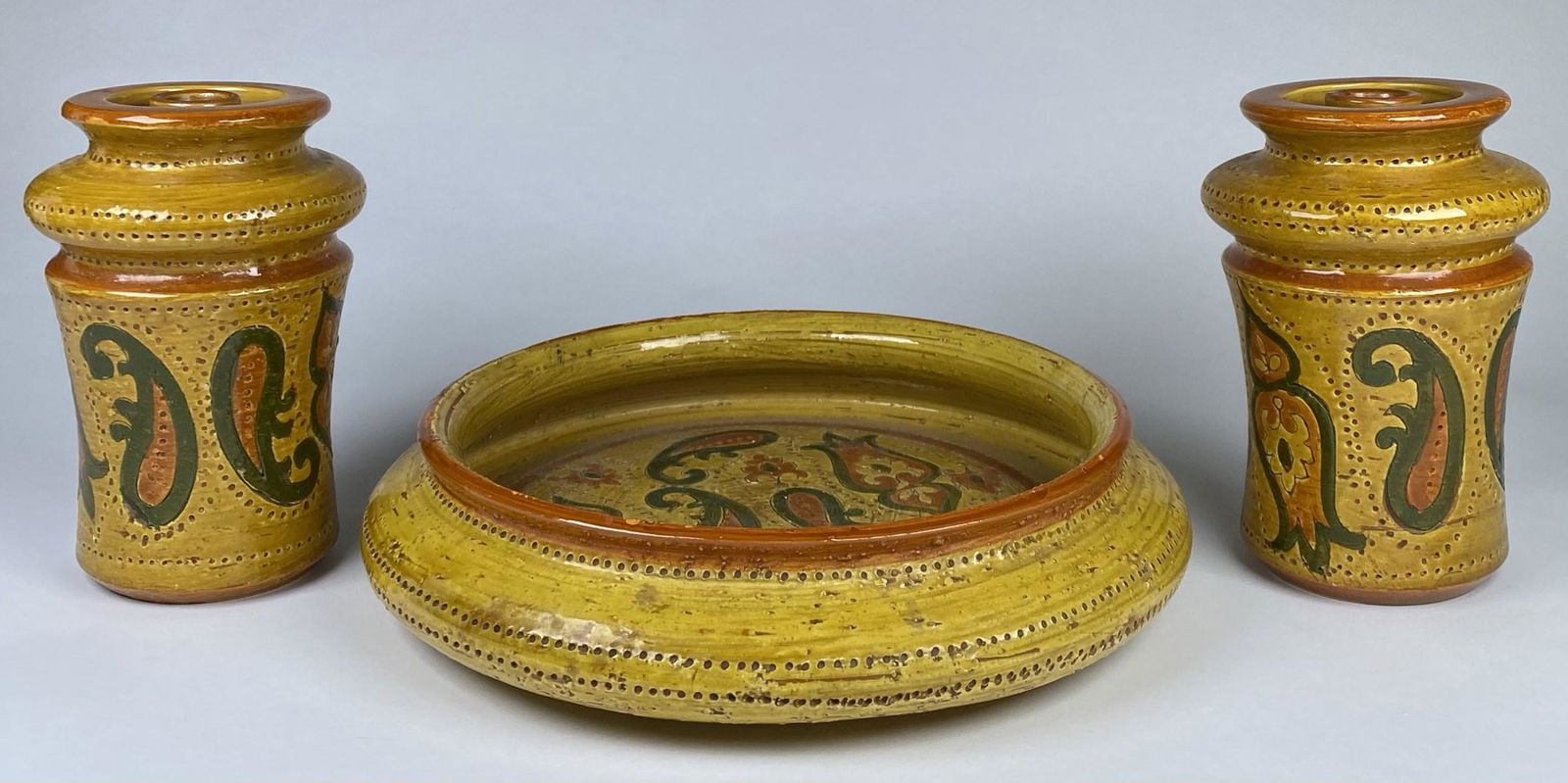 ROSENTHAL-NETTER BITOSSI PAIR: LABELED. 4.5" AND 8.5"