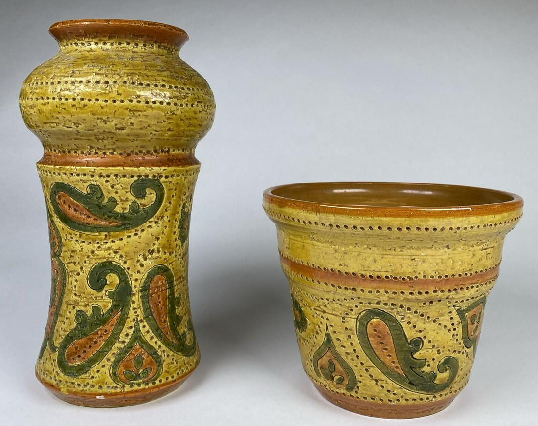 ROSENTHAL-NETTER BITOSSI TRIO: LABELED. VASES ARE 4.5"