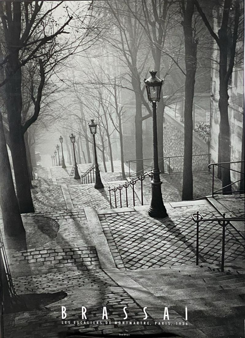 BRASSAI STREET LIGHT POSTER - PARIS: BOARD MOUNTED. 20"X28.5"