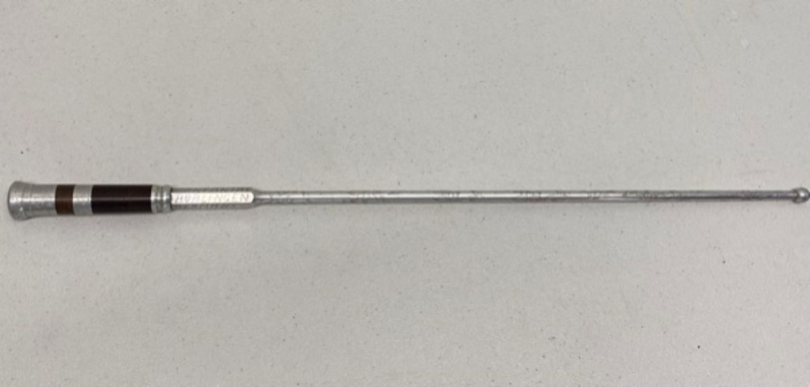 WWII AMERICAN FIRST ARMY SWAGGER STICK: MARKED 1946