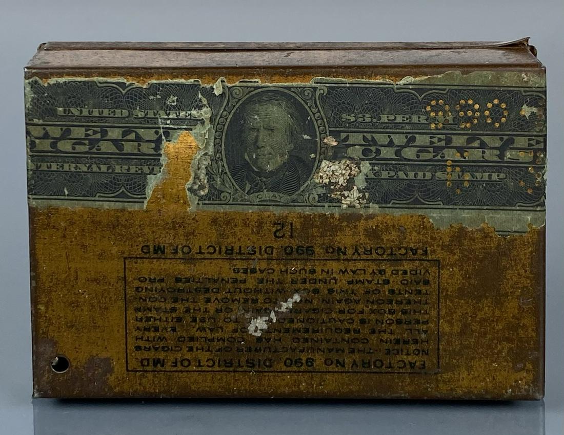 Duke of Manchester tin cigar box 1920