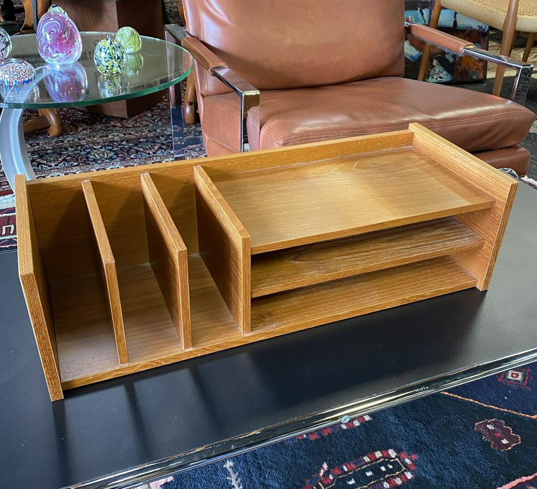 DANISH MODERN DESK CUBBY: 24"X9"X7"