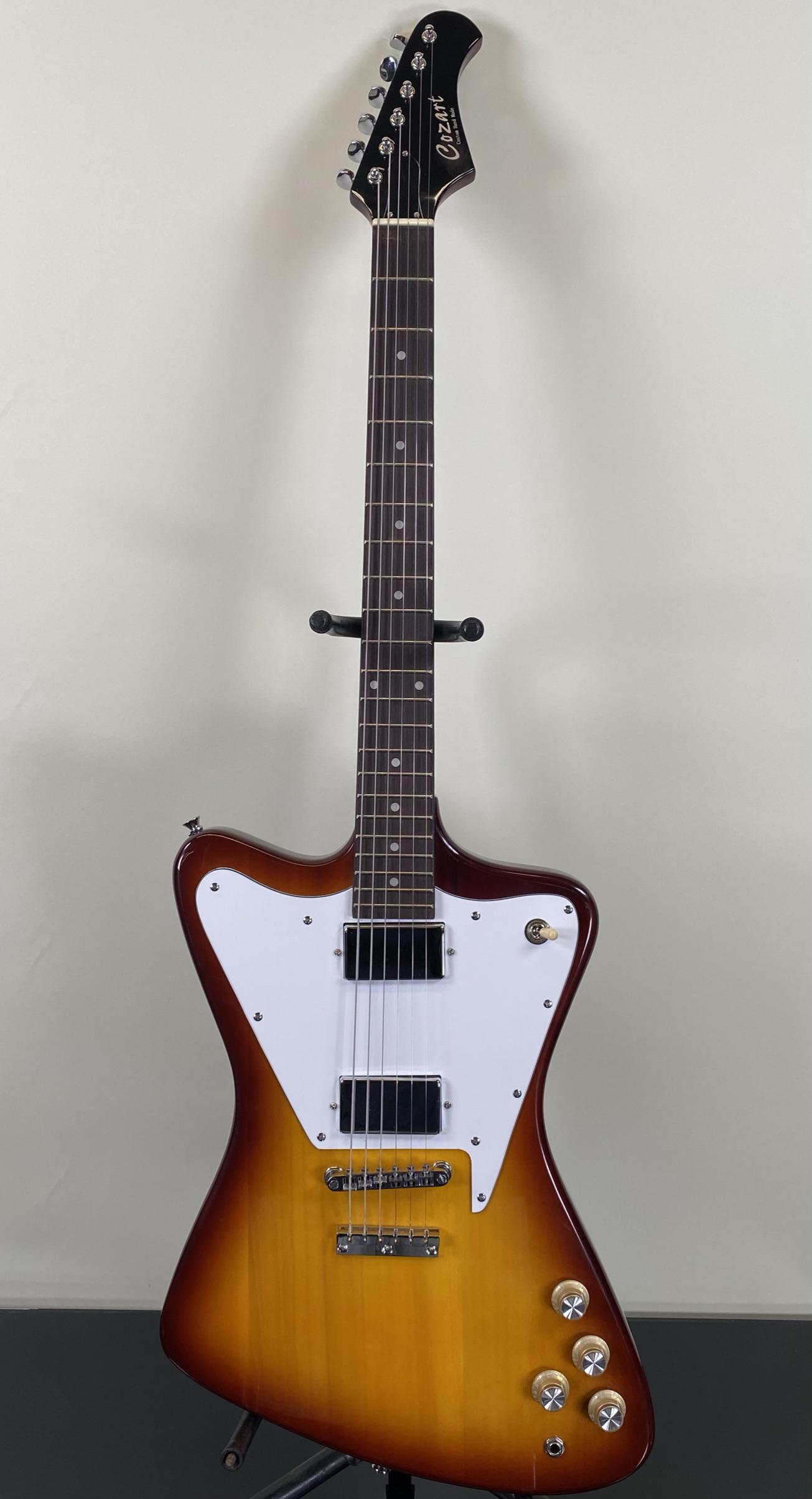 COZART FIREBIRD SUNBURST GUITAR: GOOD.