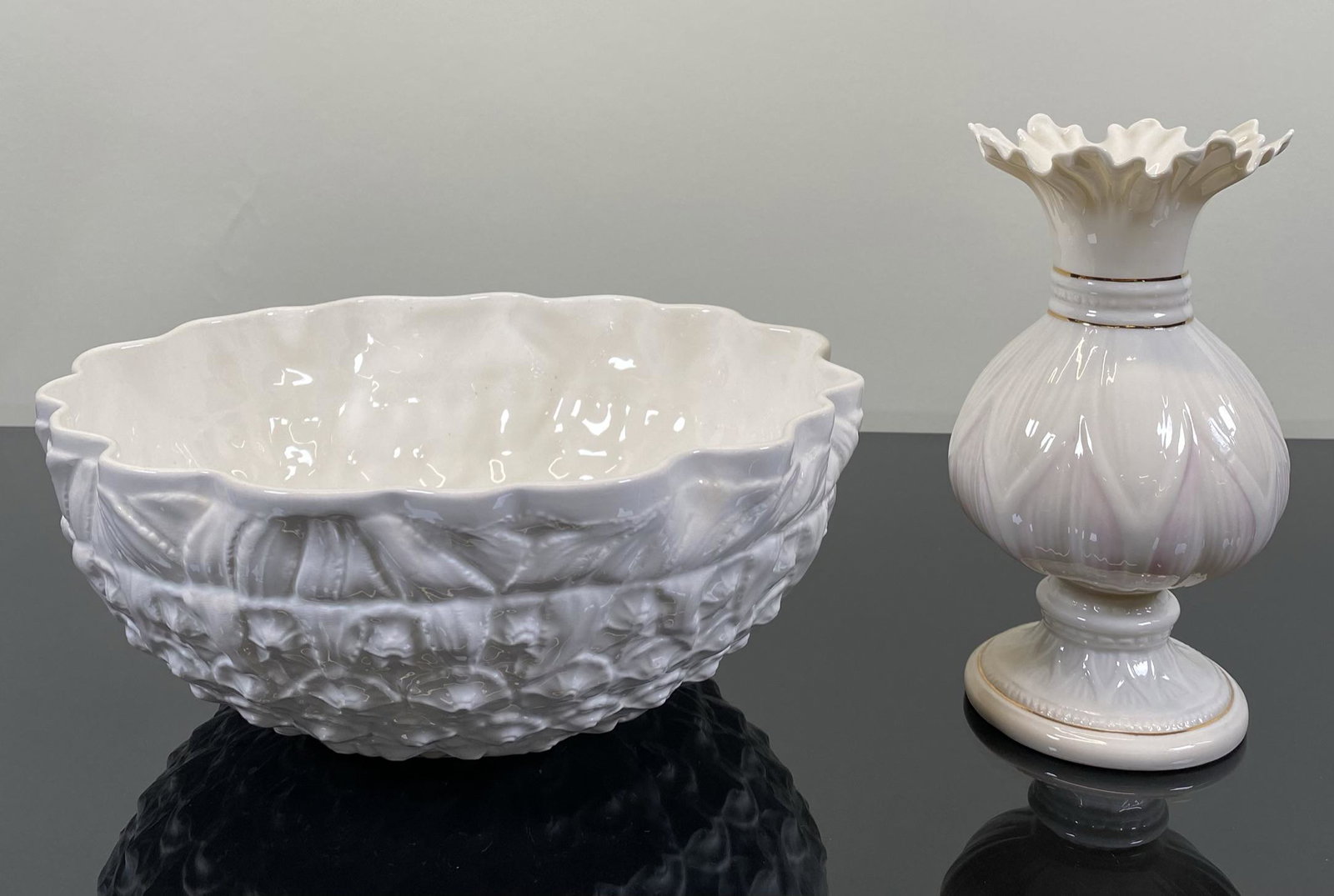 IRISH BELLEEK AND SPODE PORCELAINS: BELLEEK BROWN MARK.