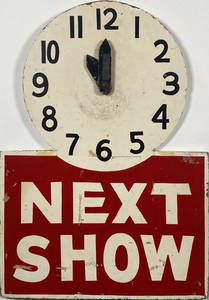 "NEXT SHOW" GIRL SHOW SIGN