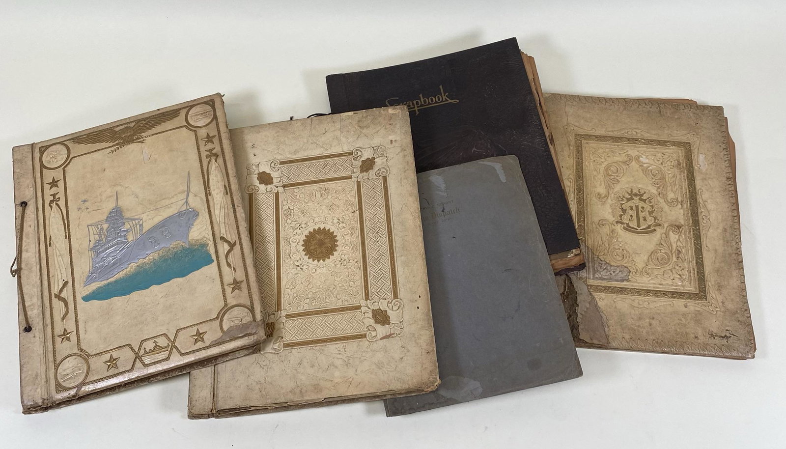 RUSSELL BROS. CIRCUS SCRAPBOOKS: JOHN & JAN ZWEIFEL COLLECTION. 4 BOOKS CONTAINING CLIPPINGS AND PHOTOS. ENVIRONMENTAL AND PEST ISSUES, LOOSE PAGES.