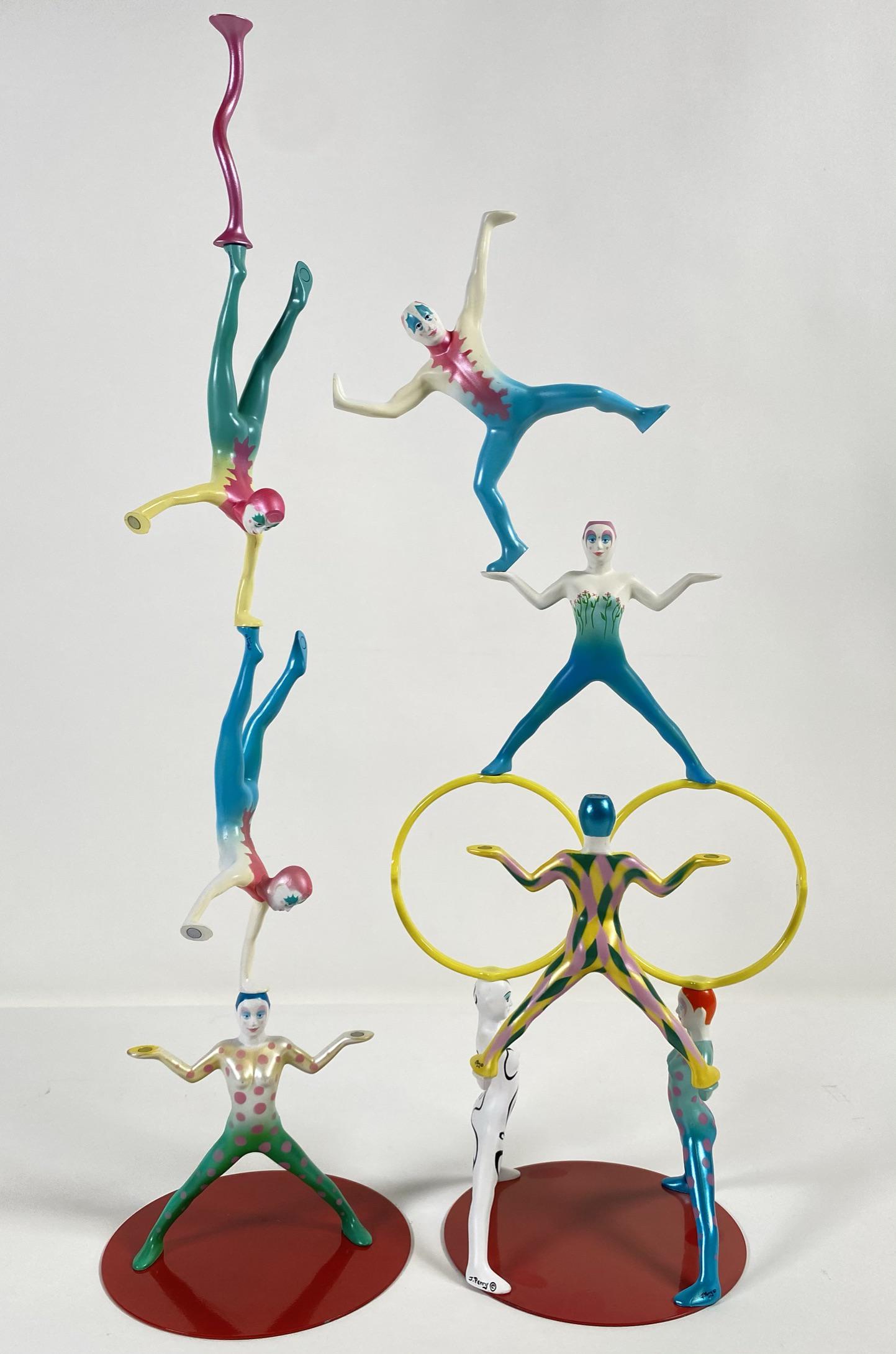 EQUILIBRIQUE JOHN PERRY MAGNETIC ACROBAT DISPLAY: FATHER JERRY HOGAN COLLECTION. MAGNETIC INTERACTIVE SCULPTURE ALLOW FOR COUNTLESS DISPLAY DESIGNS.