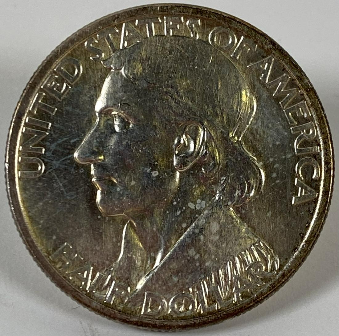 1935 DANIEL BOONE SILVER COMMEMORATIVE: UNCIRCULATED, TONING