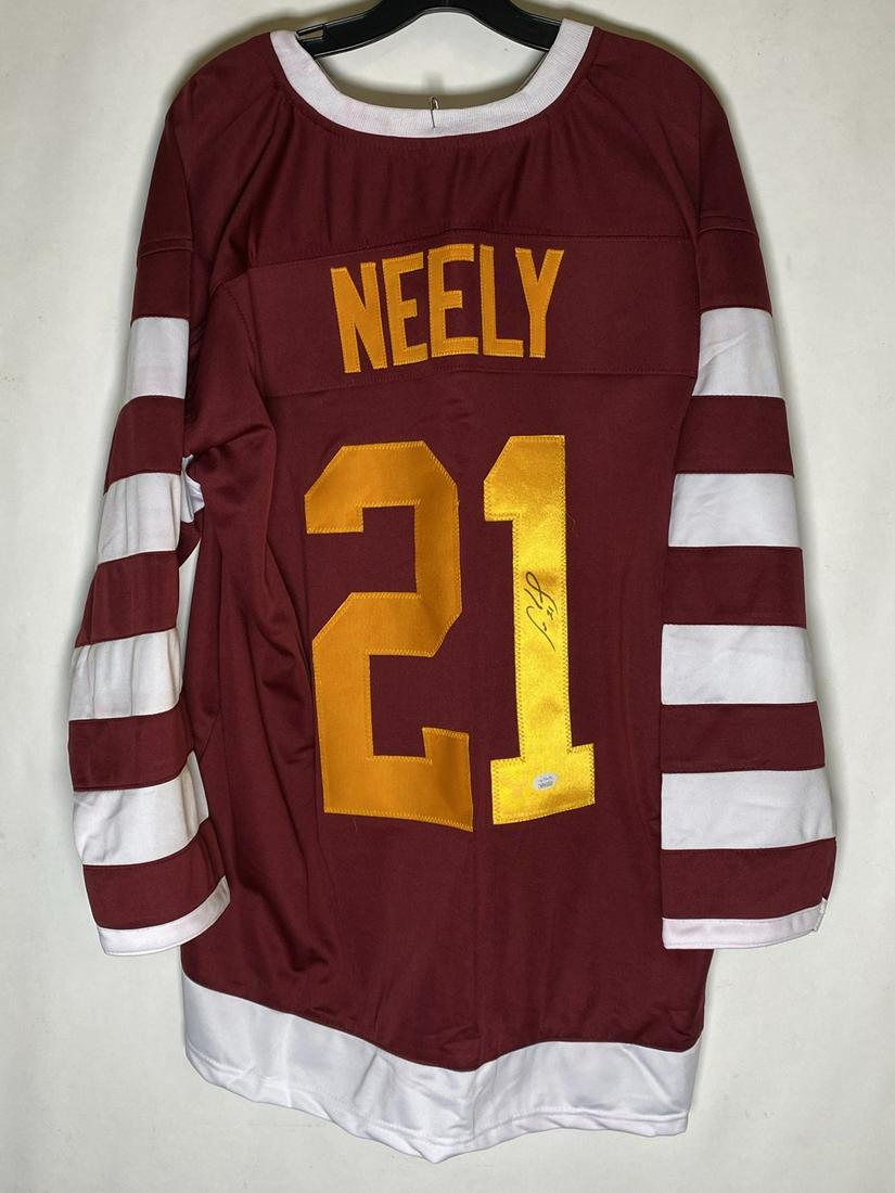 CAM NEELY AUTOGRAPHED CANUCKS JERSEY: COA BY JSA. XL