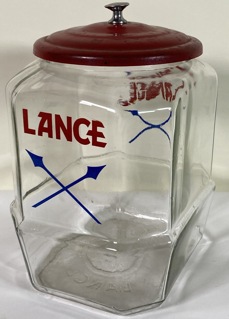 LANCE SNACKS JAR: METAL LID, 11.5"H