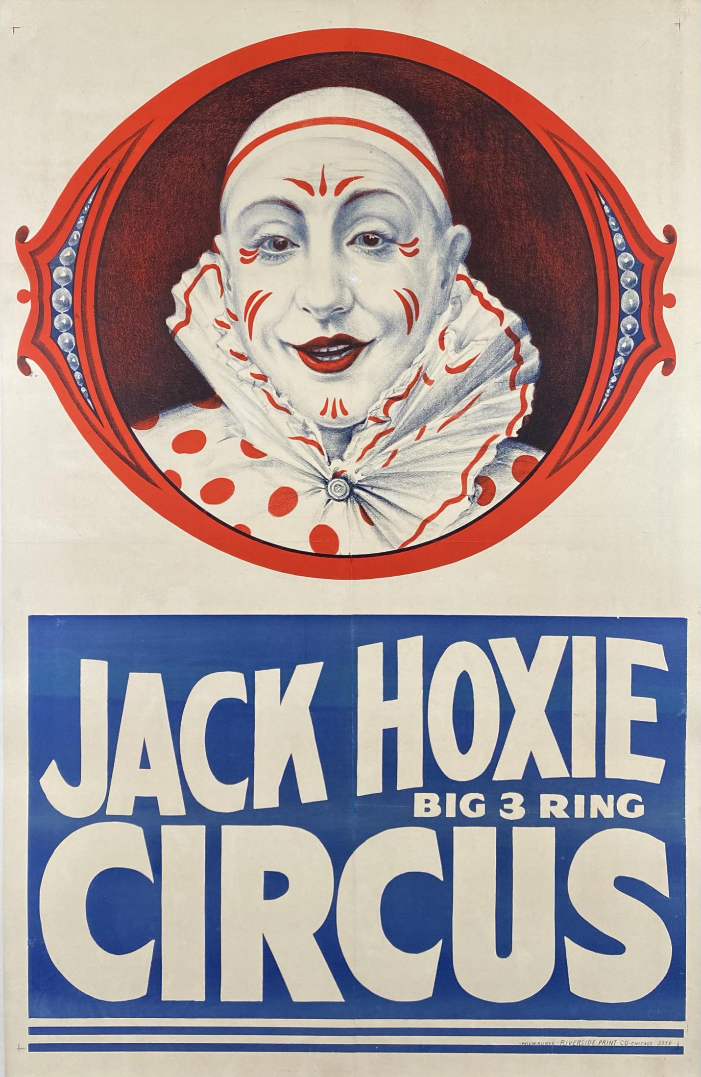 JACK HOXIE BIG 3 RING CIRCUS POSTER (1 of 1)