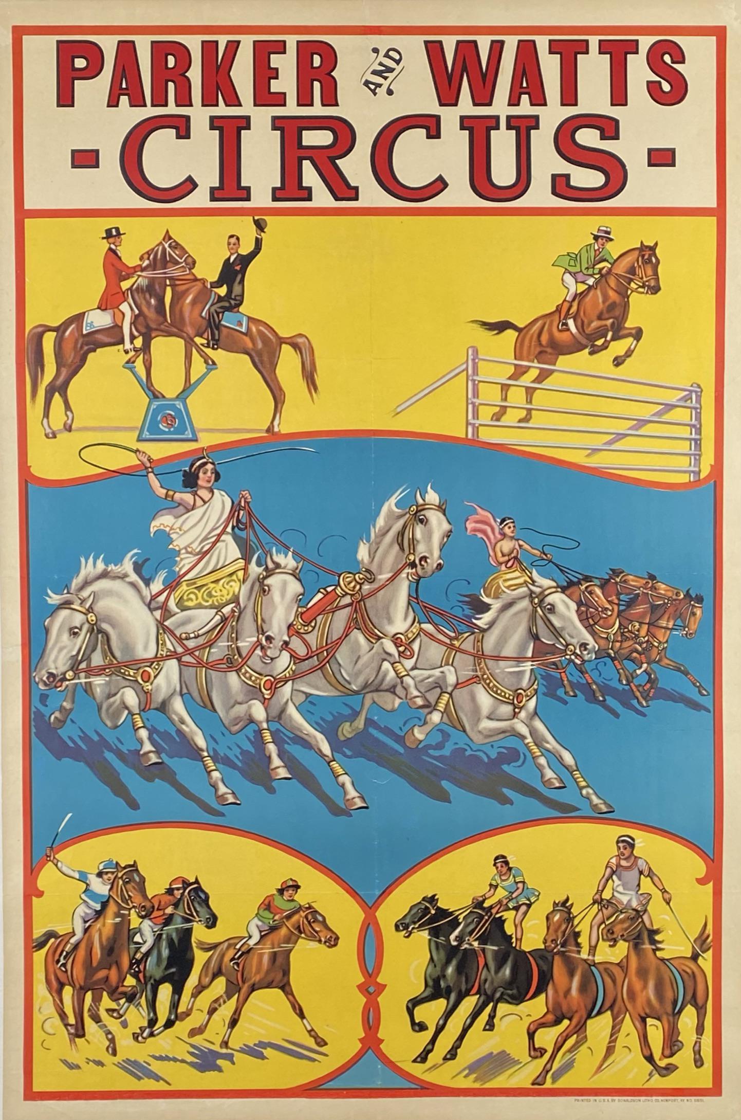 PARKER AND WATTS CIRCUS POSTER (1 of 1)