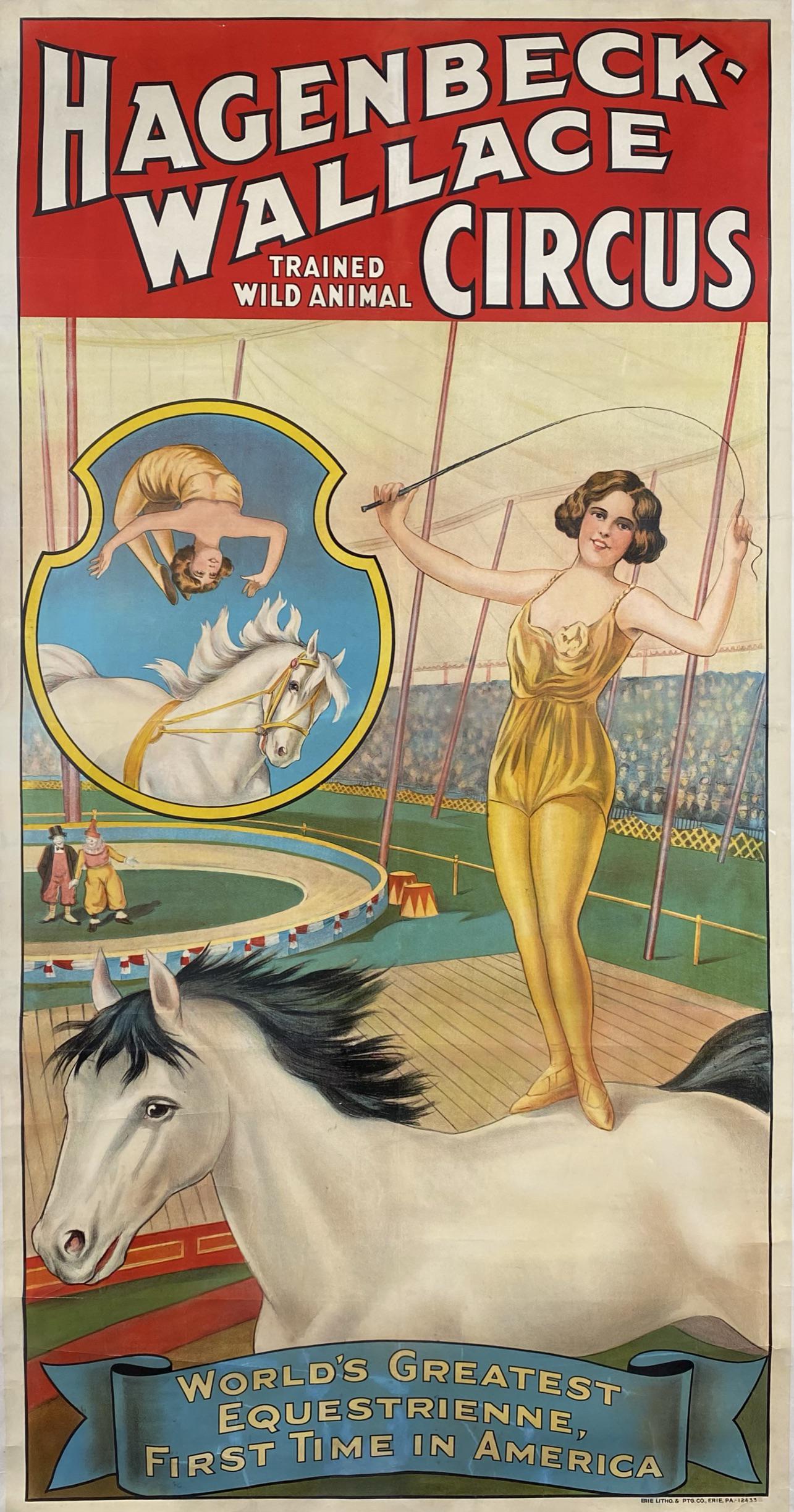 HAGENBECK-WALLACE CIRCUS THREE SHEET POSTER (1 of 1)