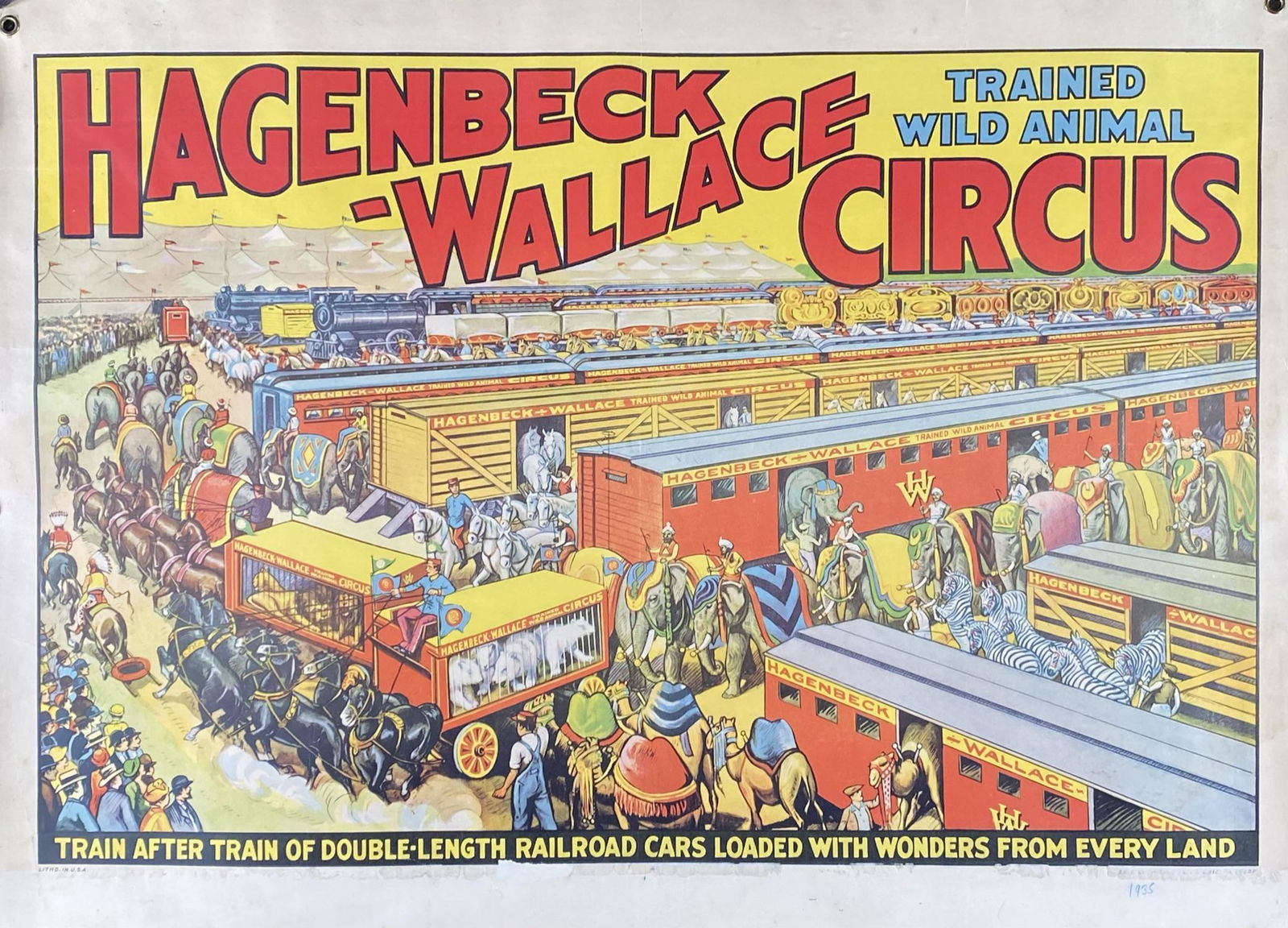 HAGENBECK-WALLACE CIRCUS POSTER (1 of 1)