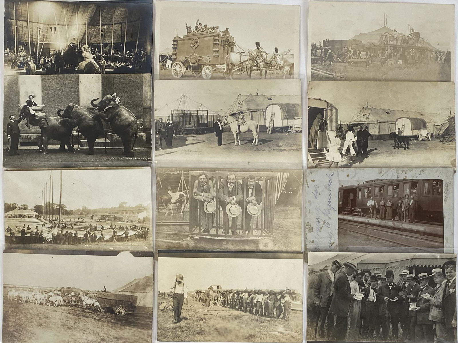 COLLECTION OF CIRCUS REAL PHOTO POSTCARDS (1 of 1)