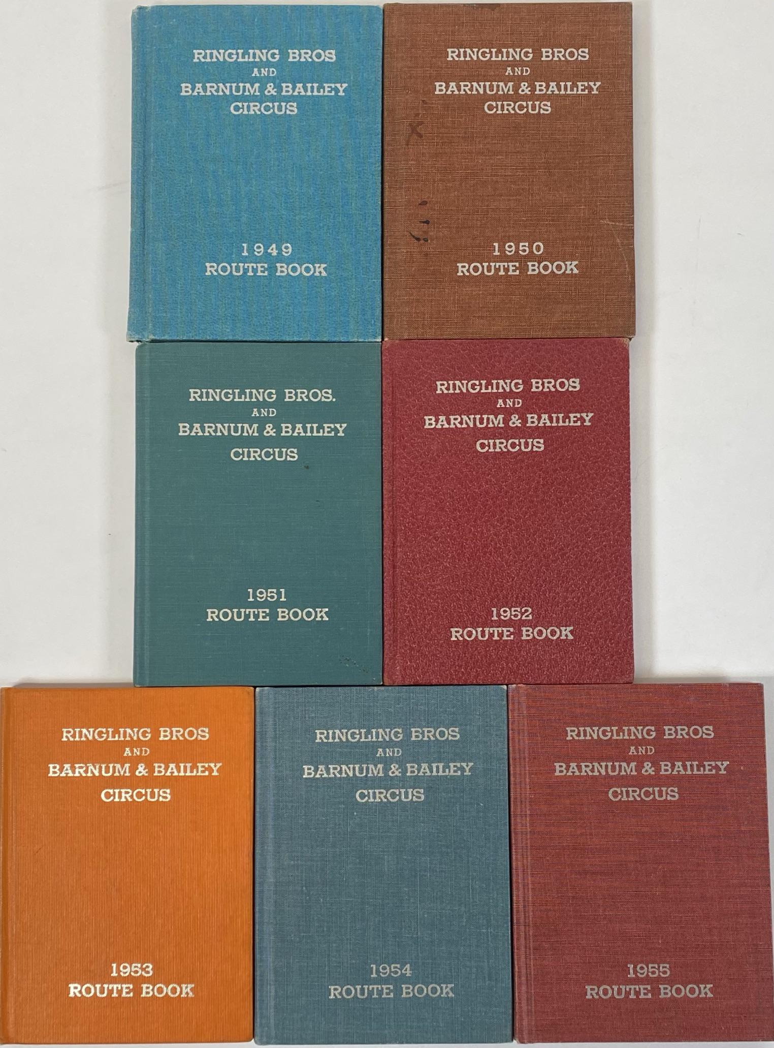 RINGLING BROS. BARNUM & BAILEY ROUTE BOOKS (1 of 1)