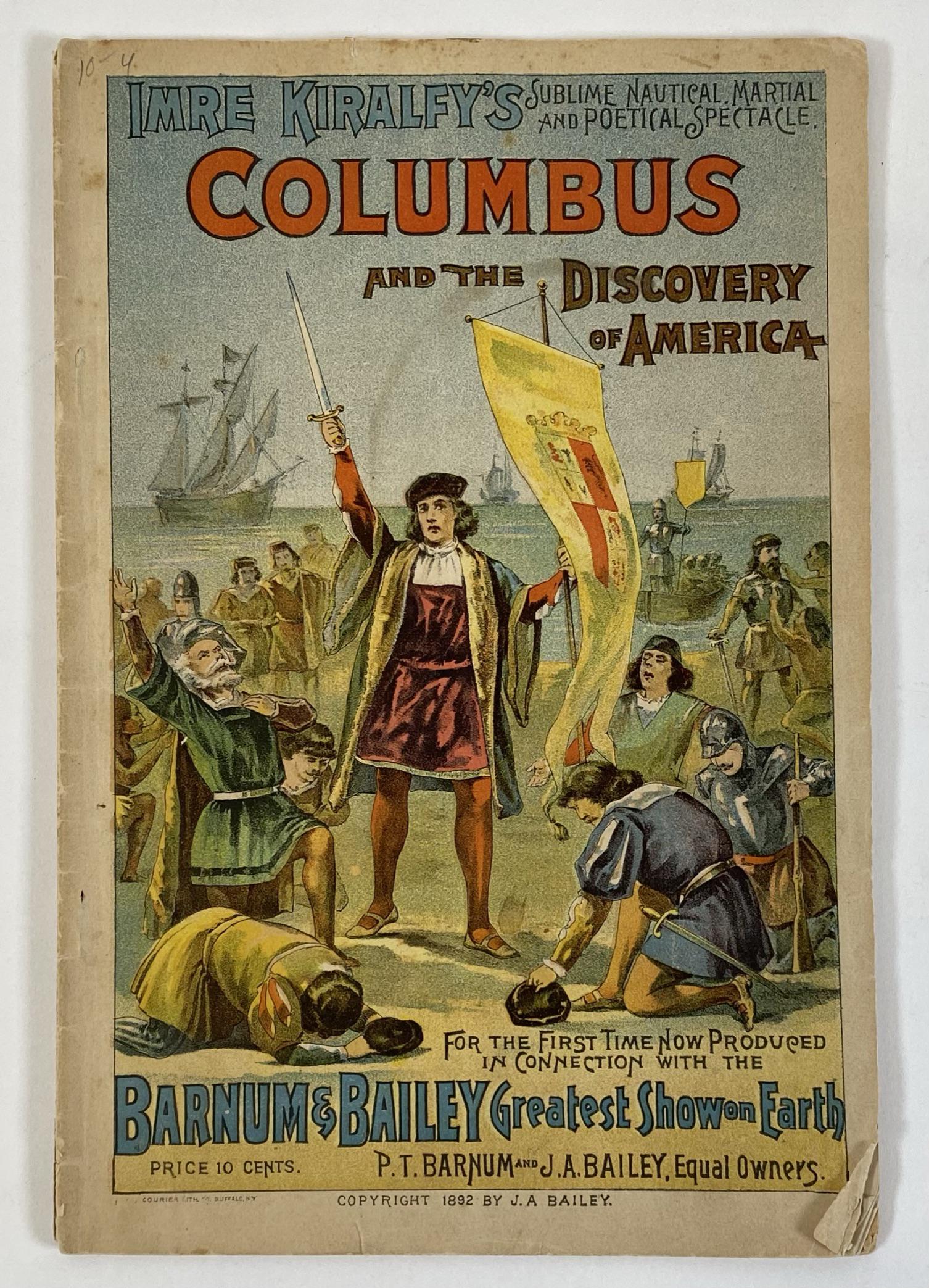 1892 BARNUM & BAILEY CIRCUS PROGRAM (1 of 1)