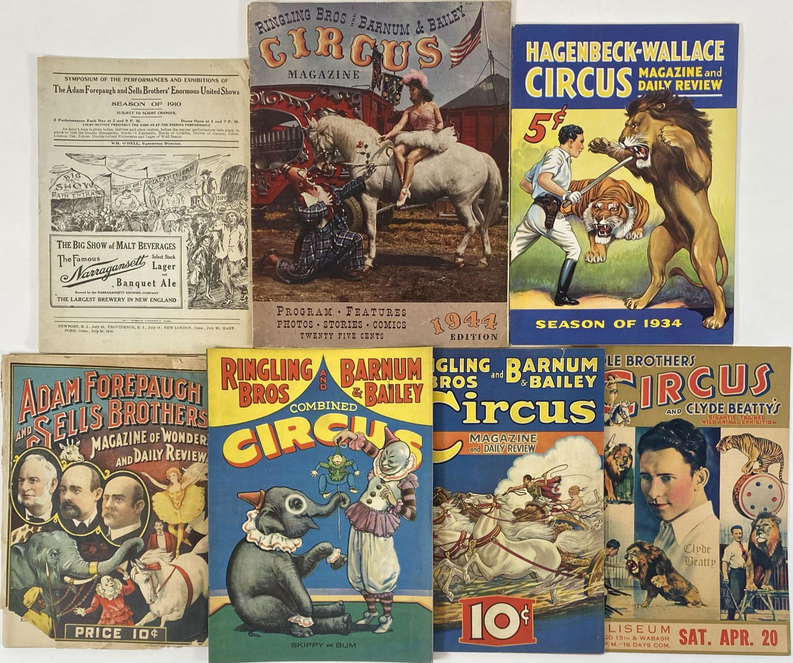 COLLECTION OF CIRCUS PROGRAMS AND REVIEWS (1 of 1)