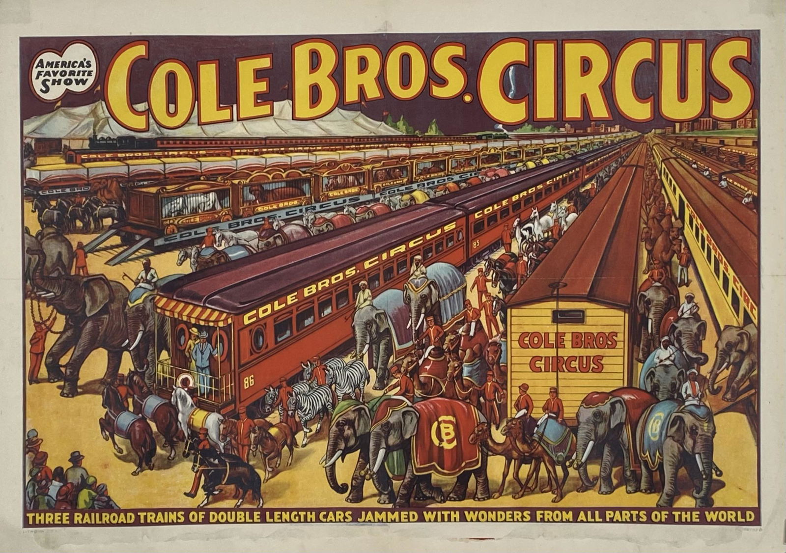COLE BROS. CIRCUS POSTER (1 of 1)