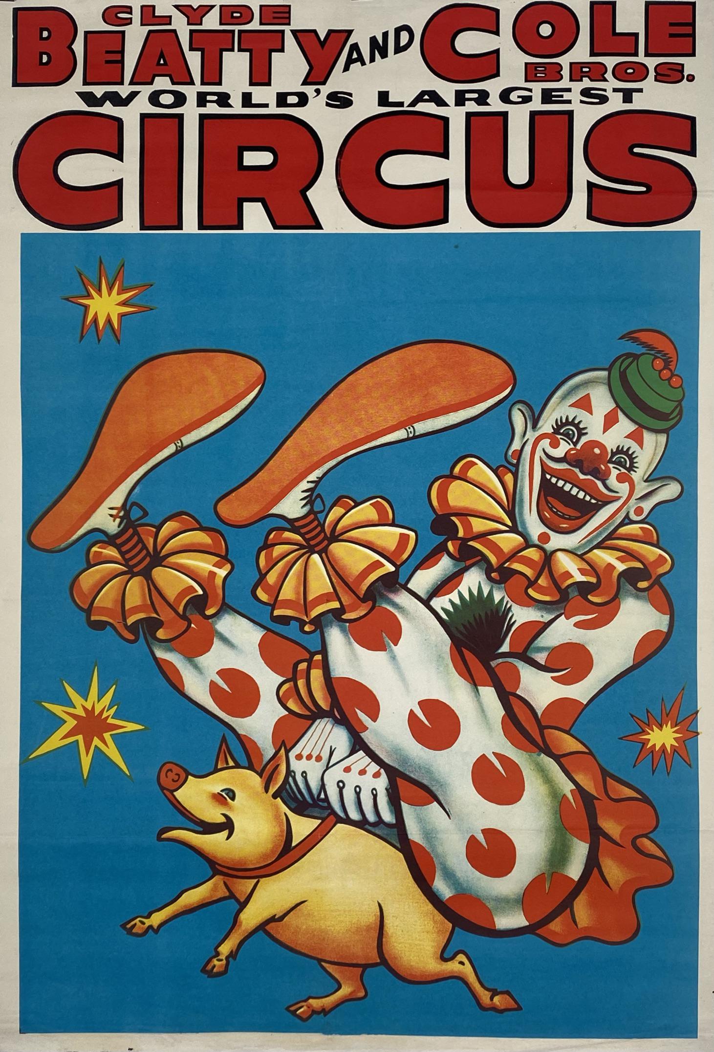 CLYDE BEATTY - COLE BROS. CIRCUS POSTER (1 of 1)