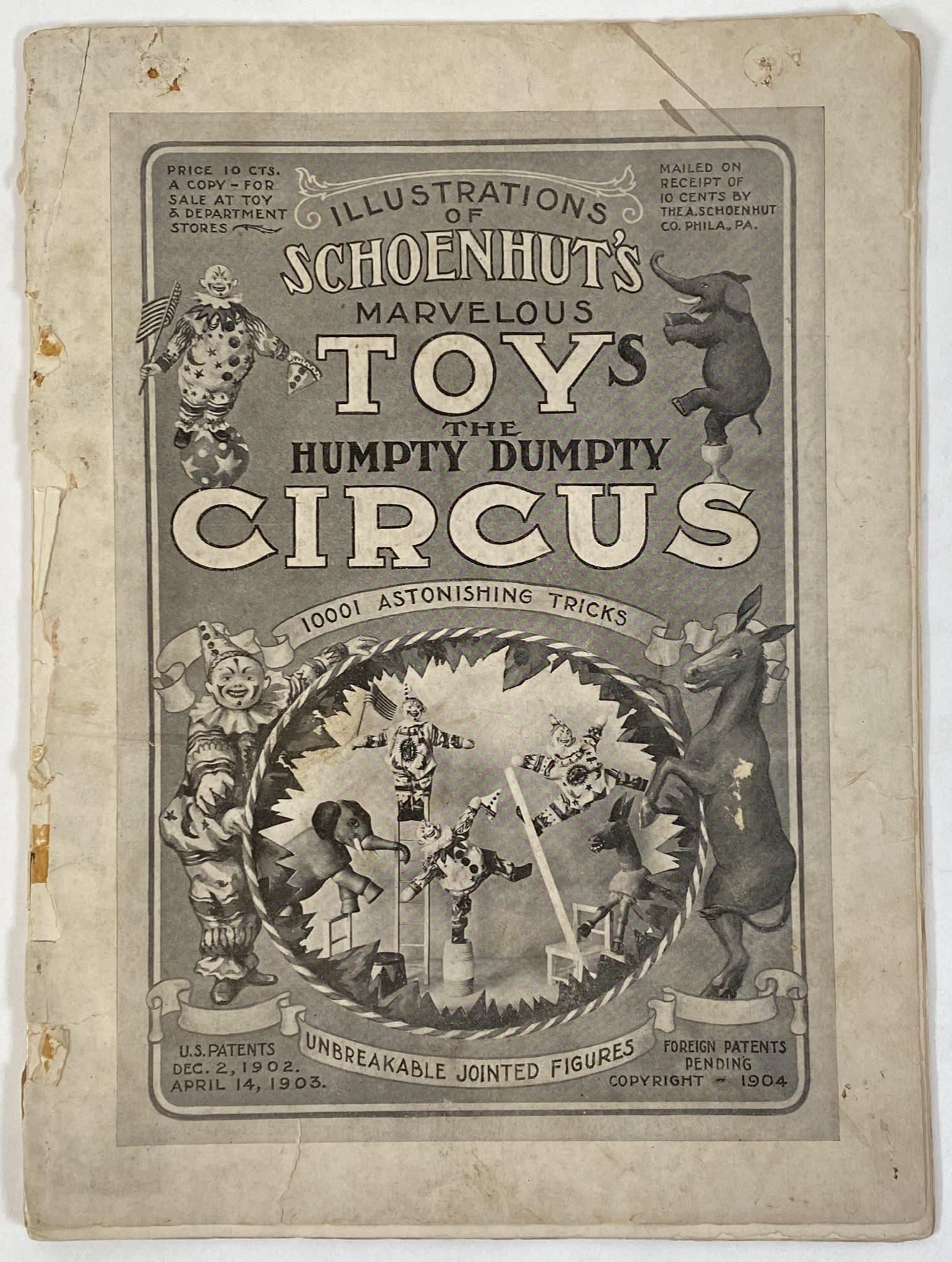 1904 SCHOENHUT'S MARVELOUS TOY CIRCUS CATALOG (1 of 2)