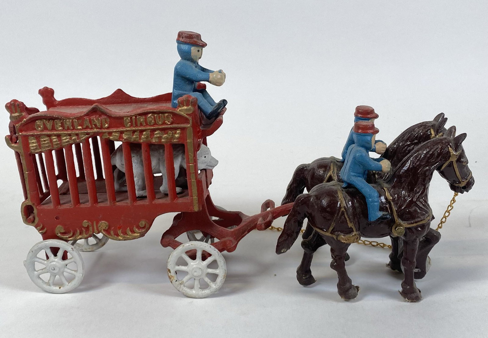 OVERLAND CIRCUS CAST IRON WAGON (1 of 1)