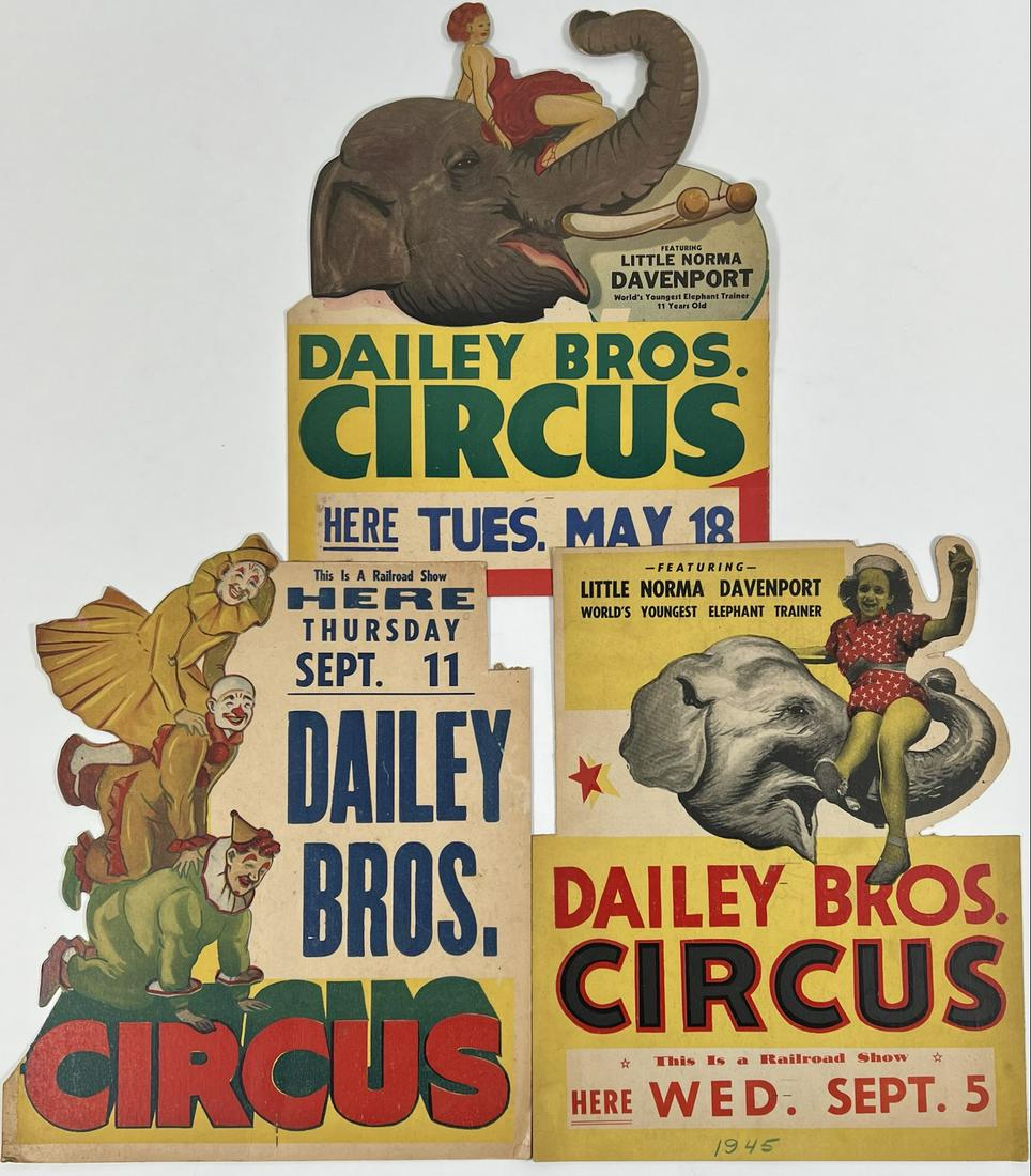 DAILEY BROS. CIRCUS WINDOW CARDS (1 of 1)