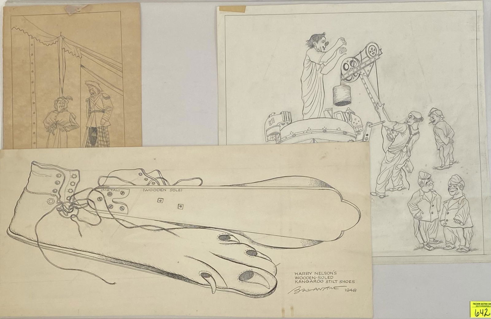 BILL BALLANTINE ORIGINAL DRAWINGS (1 of 2)