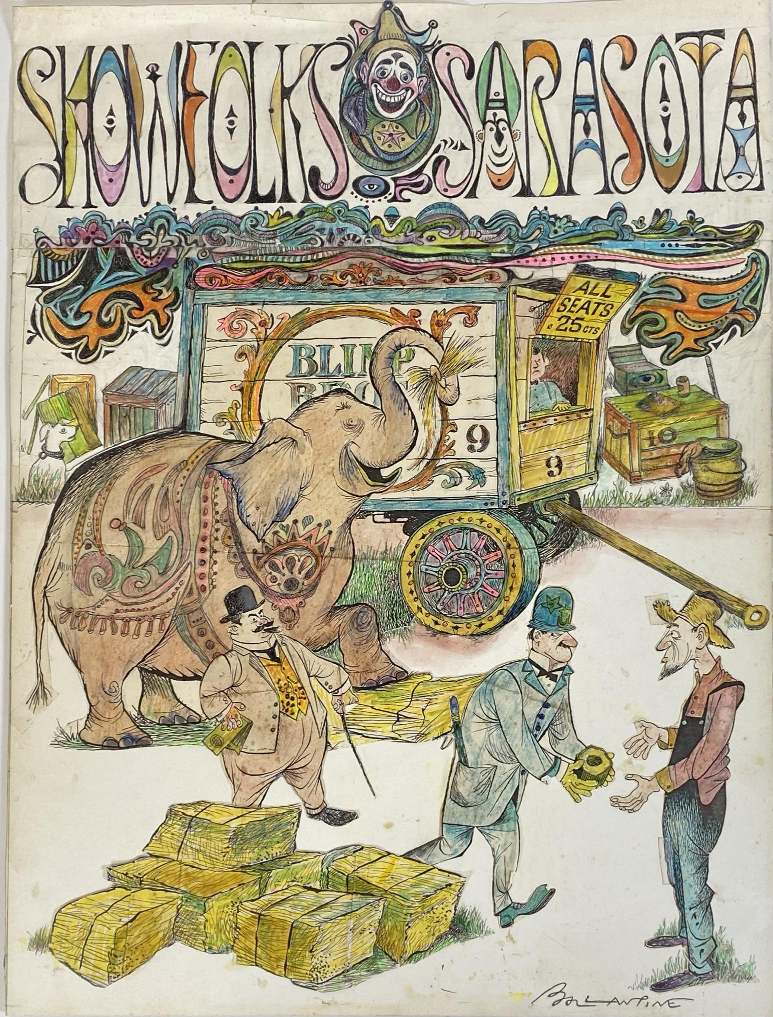 BILL BALLANTINE ORIGINAL DRAWINGS (1 of 2)