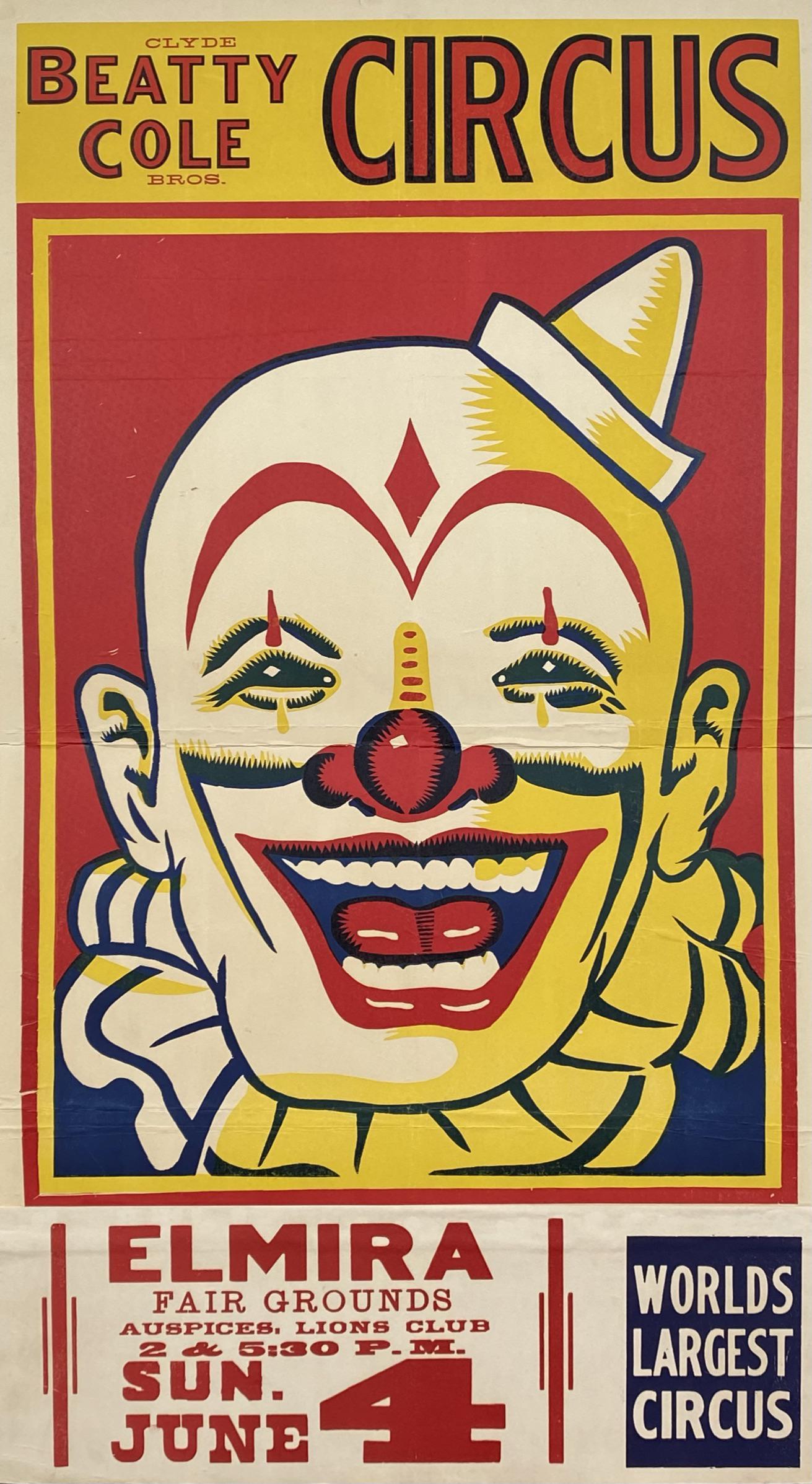 CLYDE BEATTY COLE BROS. CIRCUS POSTER (1 of 1)