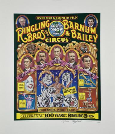 RINGLING BROS. BARNUM BAILEY CIRCUS LITHOGRAPH (1 of 1)
