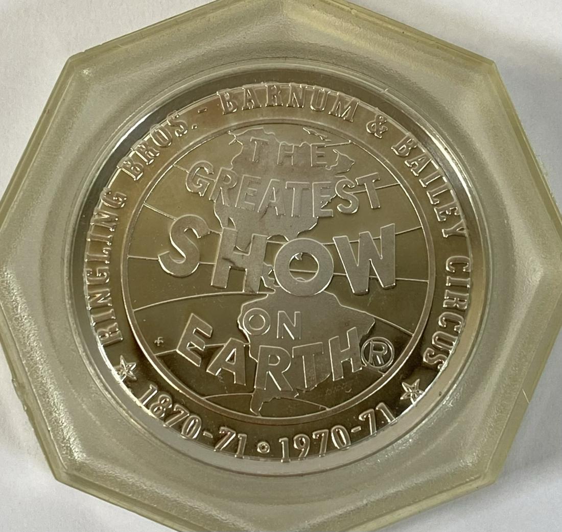 RINGLING BROS. BARNUM BAILEY CIRCUS SILVER COIN (1 of 2)