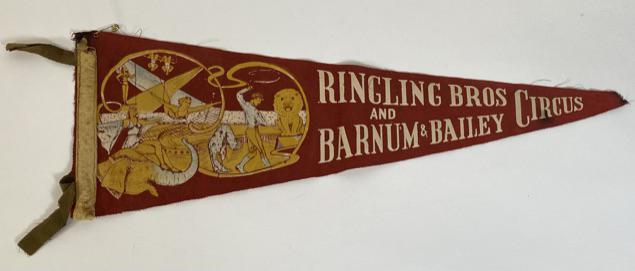 VINTAGE RINGLING BROS. BARNUM BAILEY PENNANT (1 of 1)