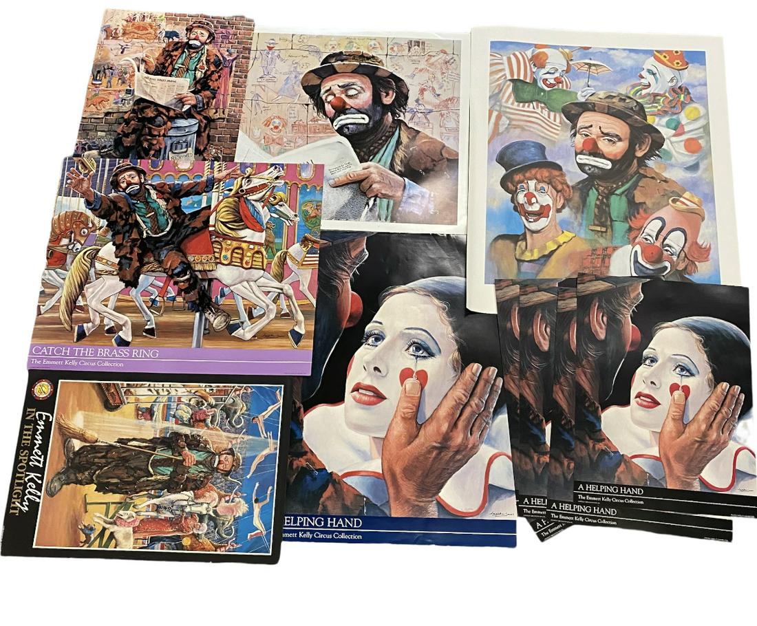 GROUPING OF EMMETT KELLY POSTERS (1 of 1)